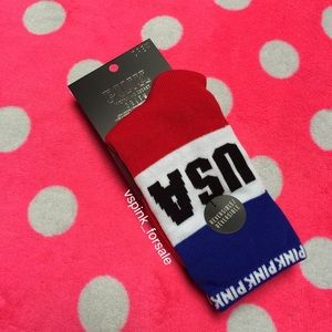 VS PINK Americana Reversible Crew Socks